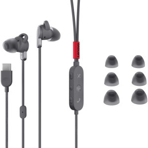 Lenovo Office/Call Center, Go USB-C ANC In-Ear Storm Grey