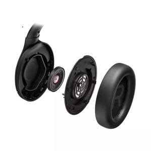 Philips Over-Ear, TAH8506BK/00, ANC, Bluetooth, aplicatie mobila, Negru