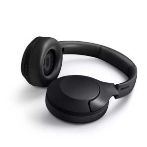 Philips Over-Ear, TAH8506BK/00, ANC, Bluetooth, aplicatie mobila, Negru