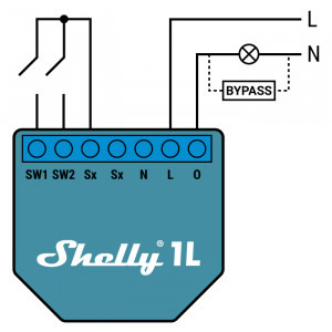Shelly Bypass, Compatibil cu Shelly 1L & Dimmer 2