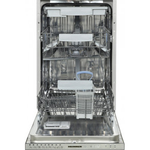 Heinner HDW-BI4593TE++, Slim, 10 seturi, 9 programe, Clasa E, Half Load, AquaStop, 45 cm