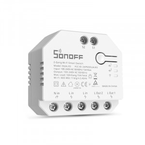 Sonoff Dual R3 cu 2 canale, Programari, Wi-Fi 2.4 GHz, Contor energie