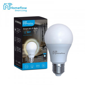 Homeflow Bec inteligent LED Wireless B-5010, E27, 9W(25W), 806lm, Control de pe telefonul mobil