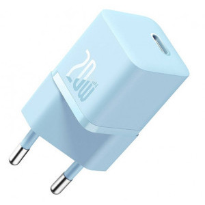Incarcator retea Baseus Mini, GaN5 1x USB-C, Fast Charge 20W, Blue