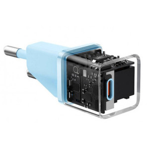Baseus Mini, GaN5 1x USB-C, Fast Charge 20W, Blue