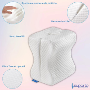 Suporto Perna ortopedica pentru picioare si genunchi, din spuma cu memorie