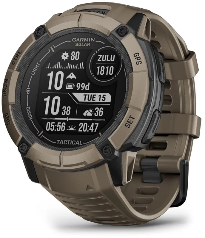 SmartWatch Garmin Instinct 2X Solar, Tactical Edition, Coyote Tan