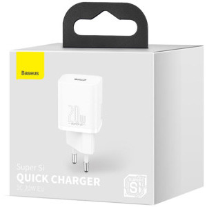 Baseus CCSUP-B02 Super Si, Quick Charge 20W, White