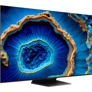 TCL Smart TV QLED Mini LED 85C805 Seria C805 215cm gri-negru 4K UHD HDR