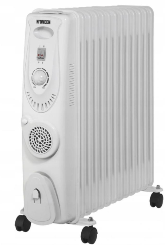 Noveen Calorifer electric OH1301, Ventilator turbo, 2900 W, 13 elementi, Cu ulei, 3 trepte