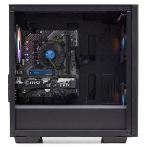 Gaming BALAUR Epic HyperPlus, Intel i5-12400F 2.5GHz, 32GB DDR5, 1TB SSD, RTX 4060 8GB GDDR6, Iluminare RGB