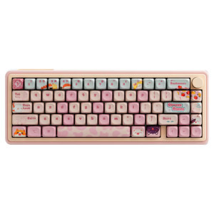 QwertyKey 65 Pro Bliss RGB Pink Liniar Prelubrifiat V2 Switch Mecanica
