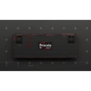QwertyKey 65 Pro Dracula RGB Red Liniar Prelubrifiat V2 Switch Mecanica