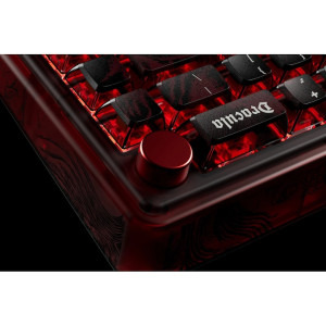 QwertyKey 65 Pro Dracula RGB Red Tactil Prelubrifiat V2 Switch Mecanica