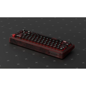 QwertyKey 65 Pro Dracula RGB Red Tactil Prelubrifiat V2 Switch Mecanica