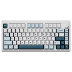 QwertyKey 75 Pro V2 RGB White Liniar Prelubrifiat V2 Switch Mecanica