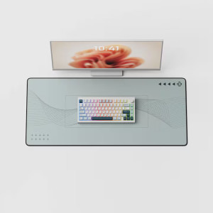 QwertyKey 75 Pro V2 RGB White Tactil Prelubrifiat V2 Switch Mecanica