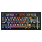 Tastatura Gaming QwertyKey 75 Pro V2 RGB Black Liniar Prelubrifiat V2 Switch Mecanica