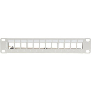 Lanberg Patch panel 10 inch 12 Porturi 1U FTP Blank, Gri PPKS-9212-S