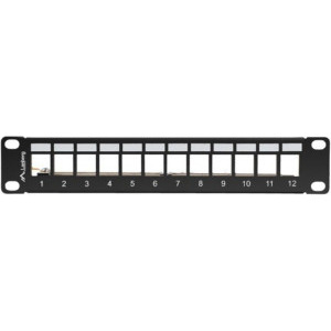 Lanberg Patch panel 10 inch 12 Porturi 1U FTP Blank, Negru PPKS-9212-B