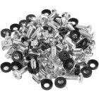 Lanberg AK-1302-S Set șuruburi montare 19", 50 buc, Argintiu
