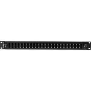 Lanberg Patch panel 19 inch 24 Porturi 1U Fiber SC Duplex/LC Quad, Black FOP1-24SD-LQB