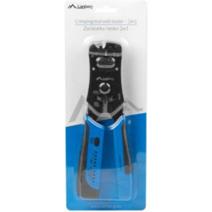 Lanberg Instrument de sertizare RJ45 RJ11 RJ12 + Tester de cablu NT-0203