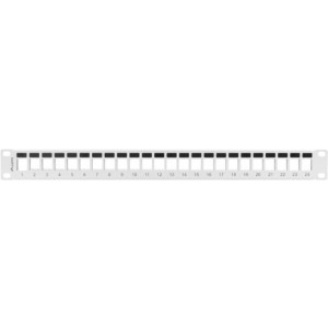 Lanberg Patch panel 19 inch 24 Porturi 1U Blank, Gri PPKS-1024-S