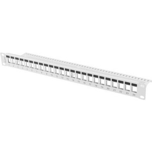 Lanberg Patch panel 19 inch 24 Porturi 1U Blank, Gri PPKS-1024-S