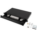 Accesoriu retea Lanberg Patch panel 19 inch 24 Porturi 1U Fiber SC Simplex/LC Duplex, Negru FOP1-24SS-LDB