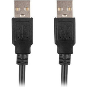 Lanberg USB tip A 2.0 Male la USB tip A 2.0 Male, 0.5m, Negru