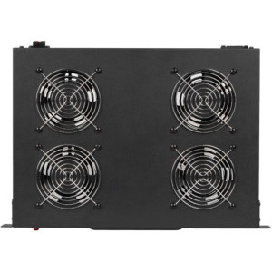 Lanberg AK-1503-B Panou de ventilatie 19", 1U, 4 ventilatoare cu LCD si termostat, Negru