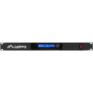 Lanberg AK-1502-B 1U, Panou de ventilatie, 19", 2 ventilatoare, LCD, Termostat, Black
