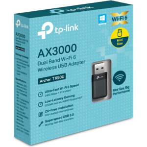 TP-LINK Archer TX50U, AX3000 Dual Band, Wi-Fi 6