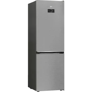 Beko B5RCNA376HXB1, 370 L, Clasa C, No Frost, ProSmart Inverter, HarvestFresh, AeroFlow, CoolAdapt, HomeWhiz, Control electronic, 186 cm, Metal Look