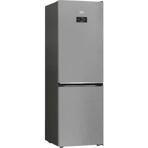 Beko B5RCNA375HXB1, 370 L, Clasa D, No Frost, HarvestFresh, AeroFlow, Control electronic, 186 cm, Metal Look