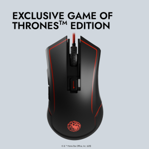 LexIP Game of Thrones - Targaryen RGB Black/Red