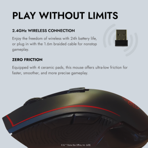LexIP Game of Thrones - Targaryen RGB Black/Red