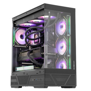 PC Gaming DRAGON Hyper Advanced Edition, AMD Ryzen 7 7700X3D 4.0GHz, 32GB DDR5, 2TB SSD, RX 9070 XT 16GB GDDR6, Iluminare RGB