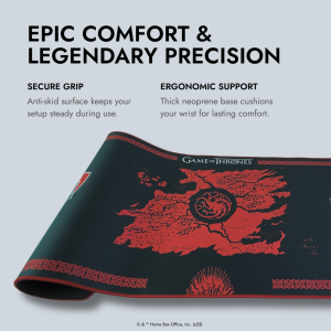 LexIP Game of Thrones - Targaryen XXL Black/Red
