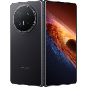 Honor Magic V6, 512GB, 16GB RAM, Dual SIM 5G, 4-Camere, Black + Casti HONOR Choice Earbuds Clip Purple incluse