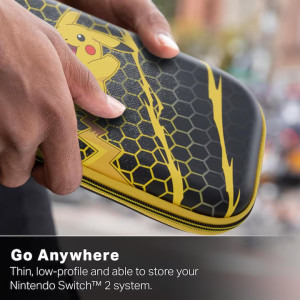 POWERA Slim Case Pikachu Storm Black/Yellow pentru Nintendo Switch 2