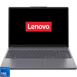 Lenovo 15.3'' IdeaPad Slim 3 15IWC11, WUXGA IPS, Procesor Intel® Core™ 3 304 (6M Cache, up to 4.30 GHz), 8GB DDR5, 512GB SSD, Intel Graphics, No OS, Luna Grey