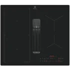Plita incorporabila Electrolux ECC63410CB, Inductie, 4 zone de gatit, Hota integrata, PreciseHeat, OdourClean, Bridge, 80 cm, Negru