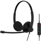 Casti Epos On-Ear, Impact 100 MS Stereo USB-C+A Black