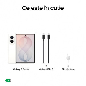 Samsung Galaxy Z Fold 8, 1TB, 16GB RAM, Dual SIM, 5G, 4-Camere, Cream