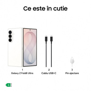 Samsung Galaxy Z Fold 8 Ultra, 256GB, 12GB RAM, Dual SIM, 5G, 5-Camere, Cream