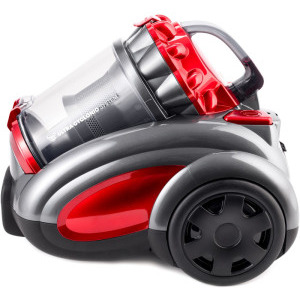 Daewoo RCC-250R-2, fara sac, 800W, 2.5L, Rosu/Negru