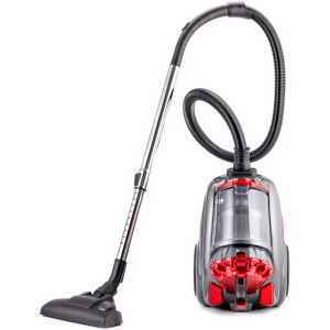 Daewoo RCC-250R-2, fara sac, 800W, 2.5L, Rosu/Negru