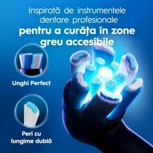 Oral-B Set 2x Periute de dinti electrice iO2 & iO Kids Disney Stitch Negru & Albastru + Trusa de calatorie